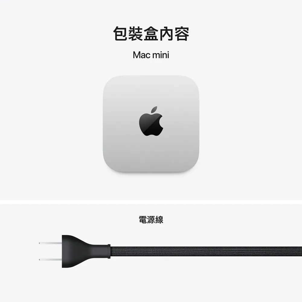 Apple Mac mini M6 晶片 MHQL4TA/A 配備 12 核心 CPU、12 核心 GPU、雙 16 核心神經網路引擎 、16GB記憶體 512GB _ 台灣公司貨 ＋ HDMI, , large