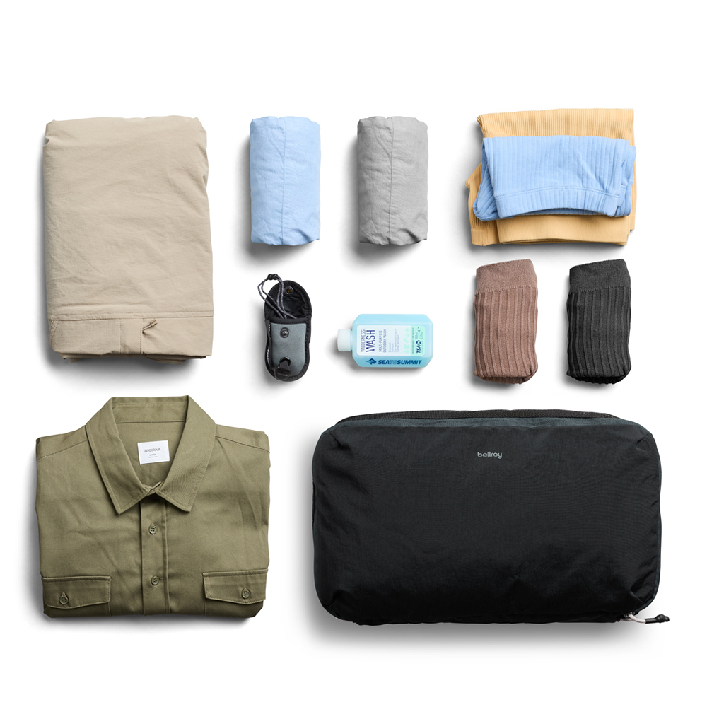 Bellroy Lite Packing Cube 12L 旅行收納袋 衣物收納 行李包 盥洗包 禮物 送禮 推薦(黑色, , large