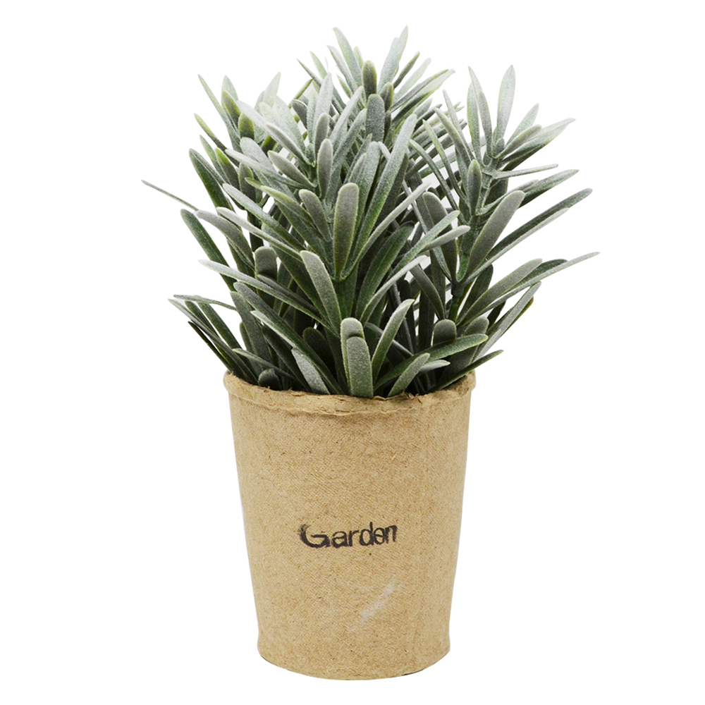 【YU Living】迷你仿真小清新綠色植物裝飾盆栽-芙蓉菊, , large