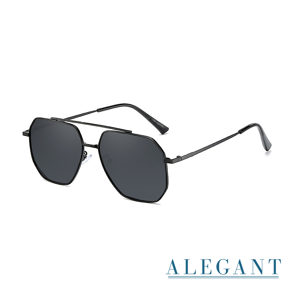 時尚藍影典範飛官寶麗來偏光墨鏡/UV400太陽眼鏡〔ALEGANT〕, , large