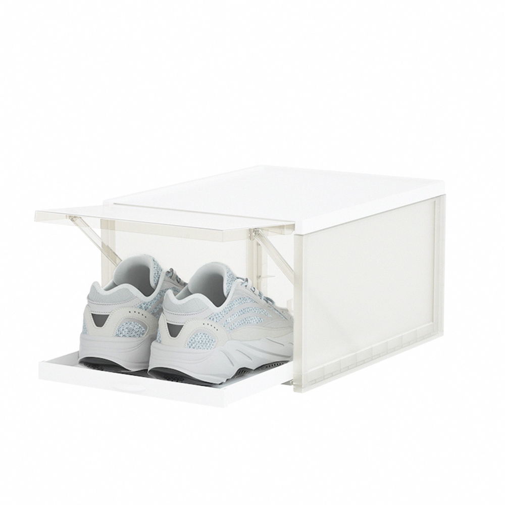 Pull-Out Transparent Shoe Box &ndash; Transparent Gray / 1 Pc, , large