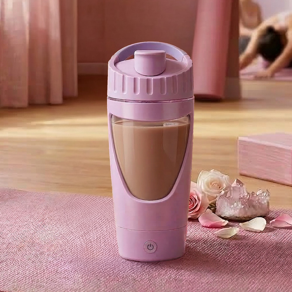 Electric Self-Stirring Protein Shaker Bottle, , large