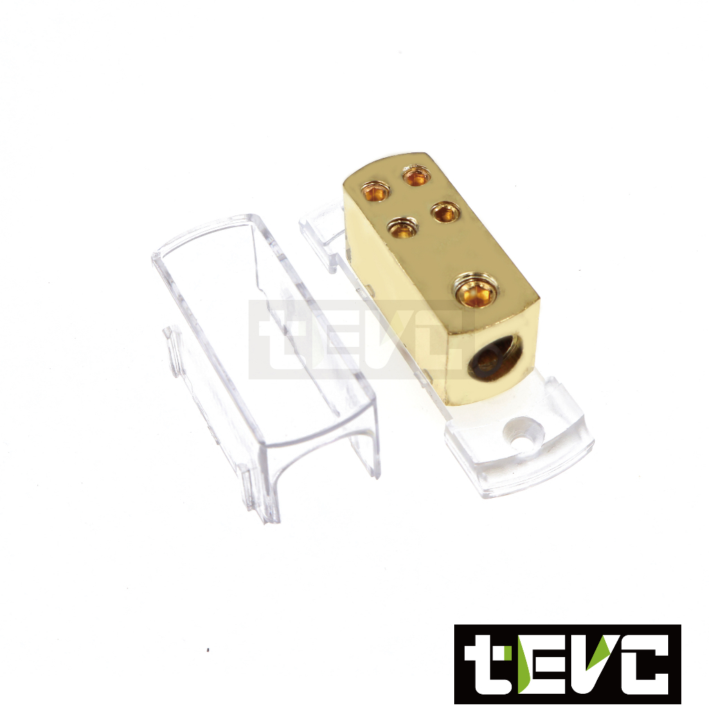 《tevc》BS004 分線盒 一進四出 音響 改裝 接地盒 分線器 集線盒 理線盒 接線盒 汽車音響改裝, , large
