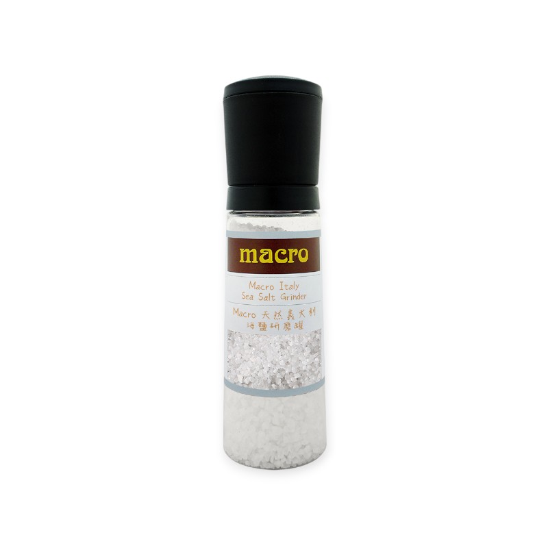 Macro天然義大利海鹽研磨罐, , large