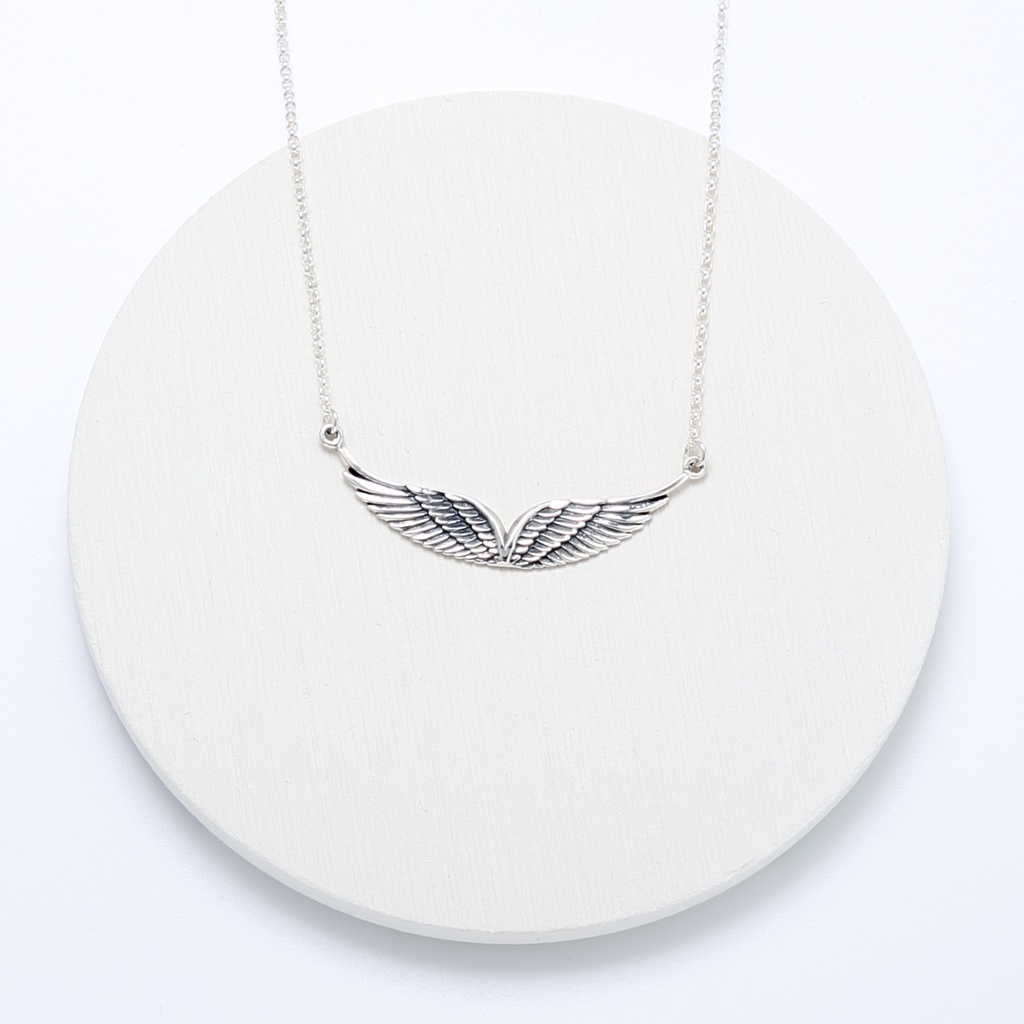 【Angel & Me】Angel Flying Wing s925 sterling silver necklace Birthday gift, , large