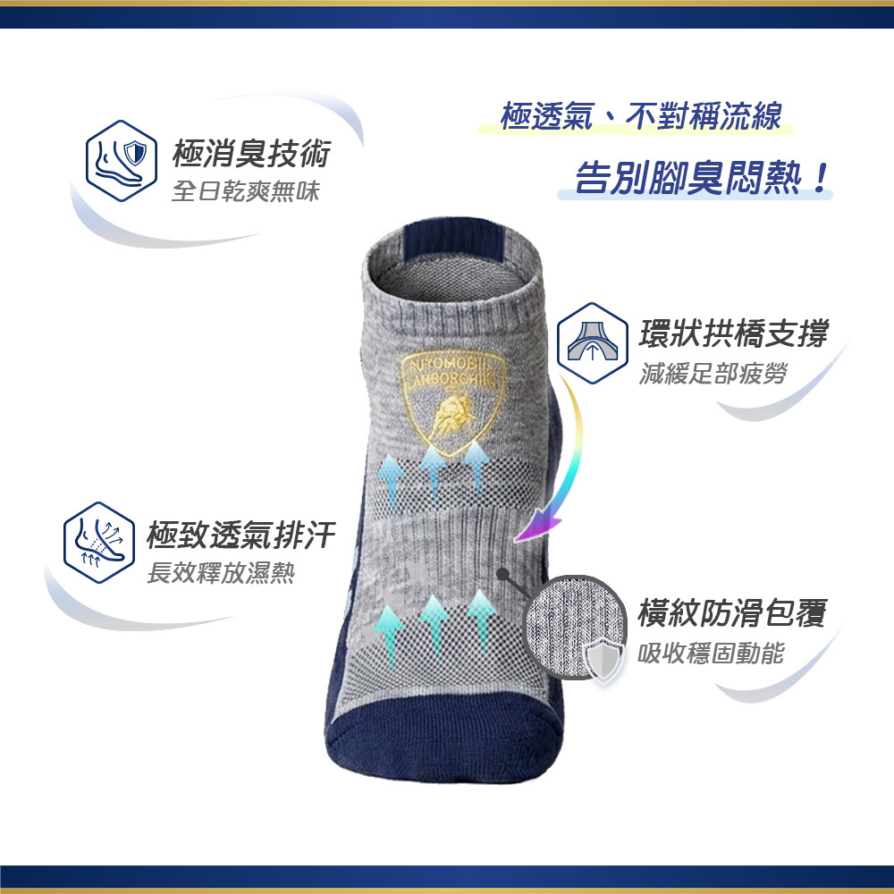 藍寶堅尼直版機能襪 五指襪【ONEDER 旺達棉品】LG-AS105, , large