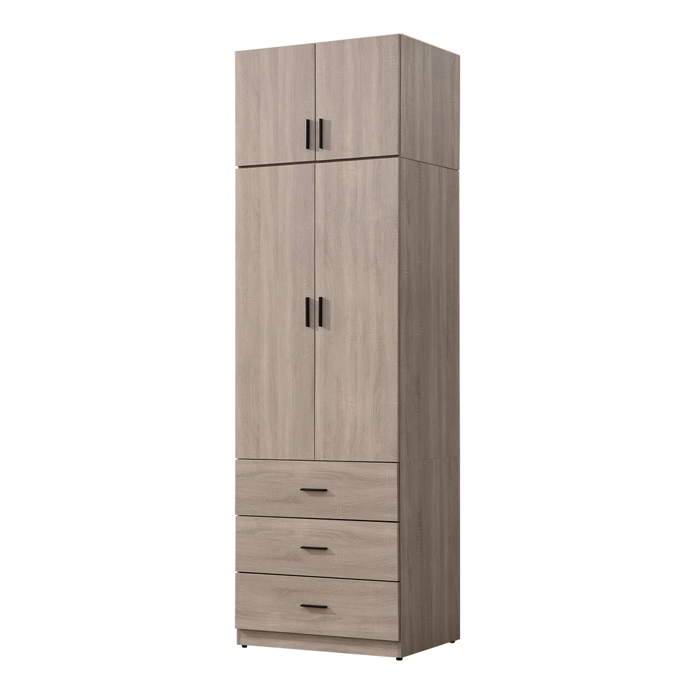 【唯熙傢俱】金柏莉灰橡色3x8.3尺衣櫃, , large