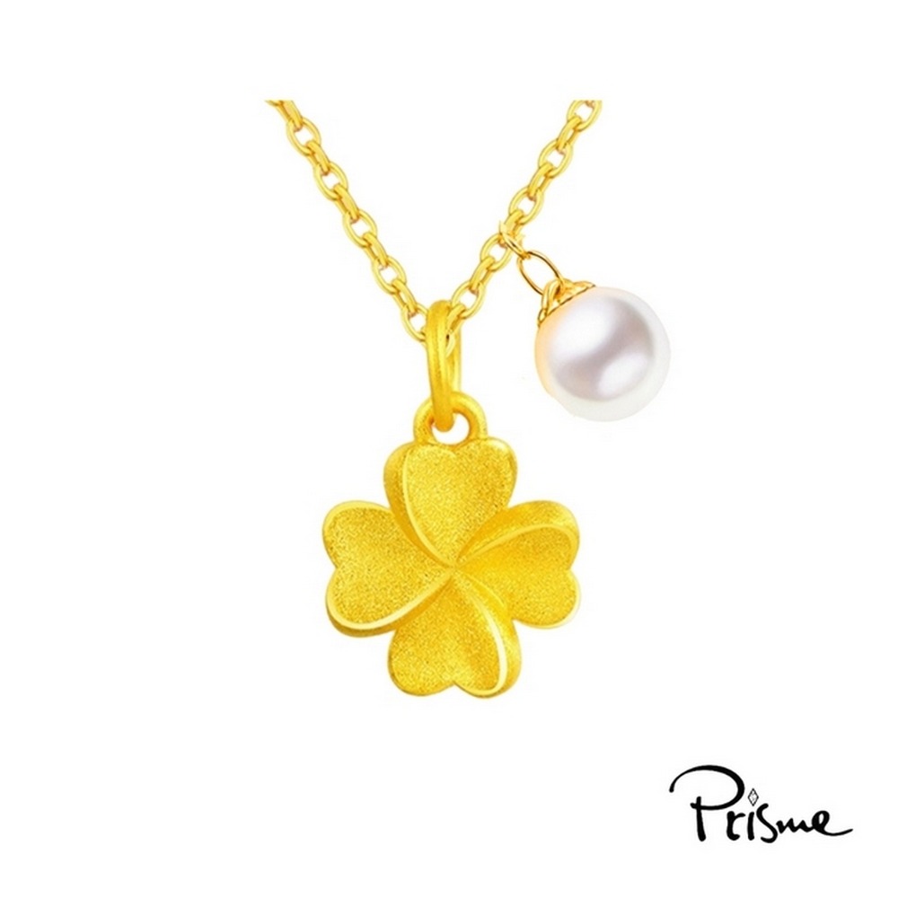 【Prisme Gold】618限定 雋永綻放黃金項鍊 多款 (約重0.03錢&plusmn;0.01 ) 贈玫瑰禮盒, , large