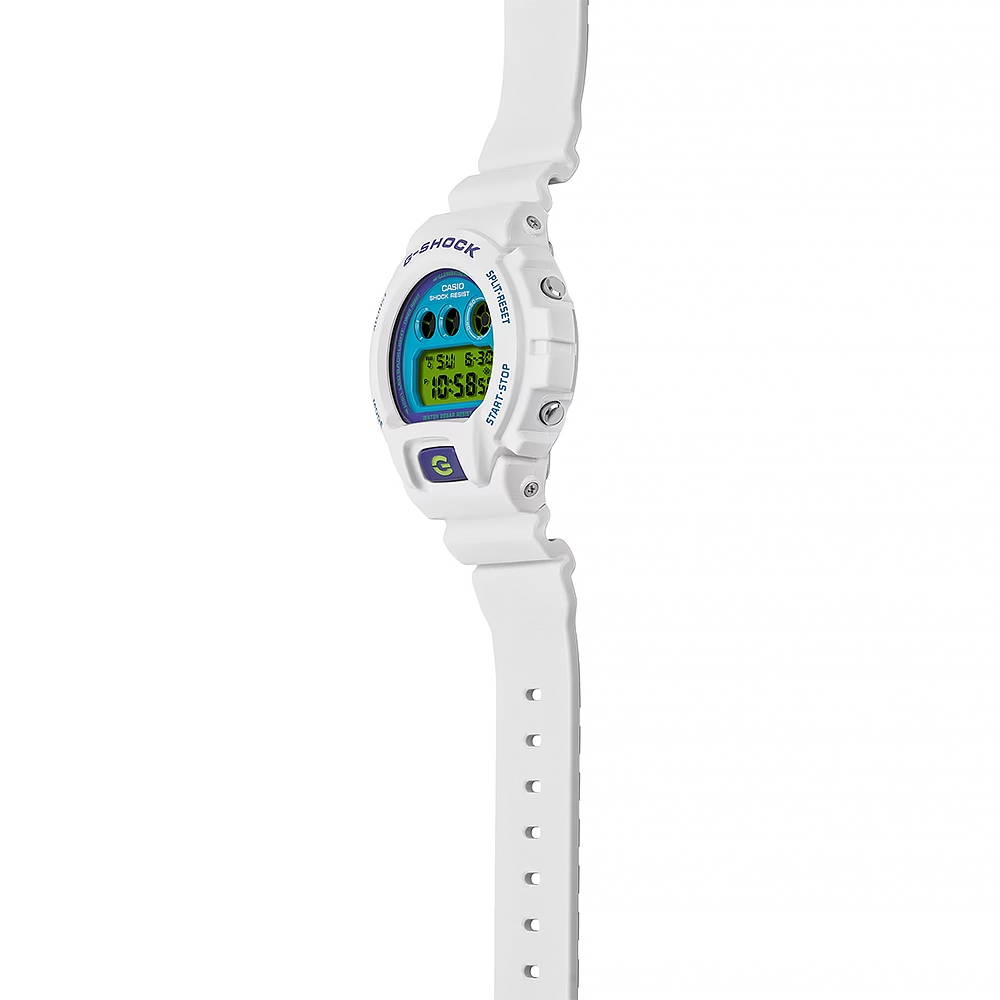 CASIO 卡西歐 G-SHOCK 復刻2000年代色彩電子錶-白 DW-6900RCS-7, , large