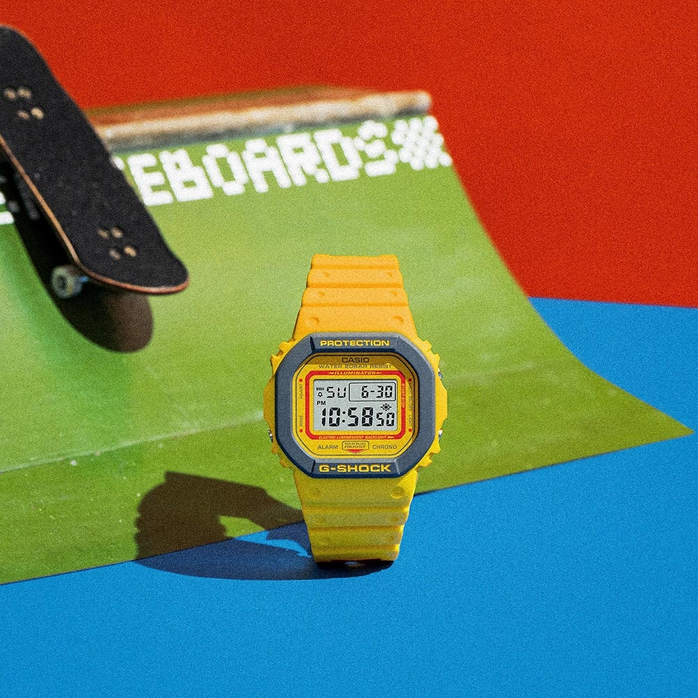 CASIO 卡西歐 G-SHOCK 復刻1994彩色運動電子錶 DW-5610Y-9, , large