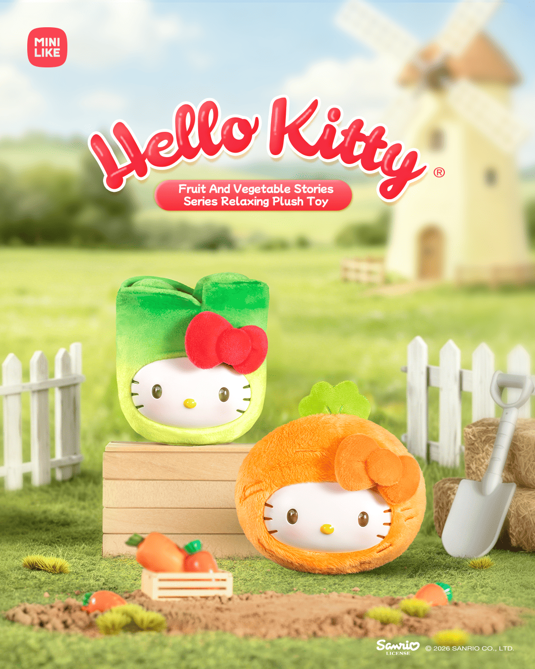 【際洋文化】Hello Kitty Style果蔬物語系列毛絨捏捏樂, , large