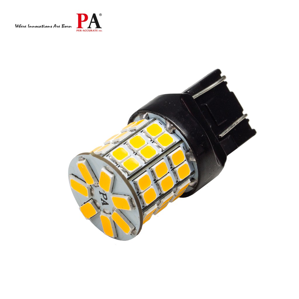 【PA LED】T20 7443 7440 49晶 5630 2835 SMD LED 橘光 黃光 方向燈 角燈 小燈, , large