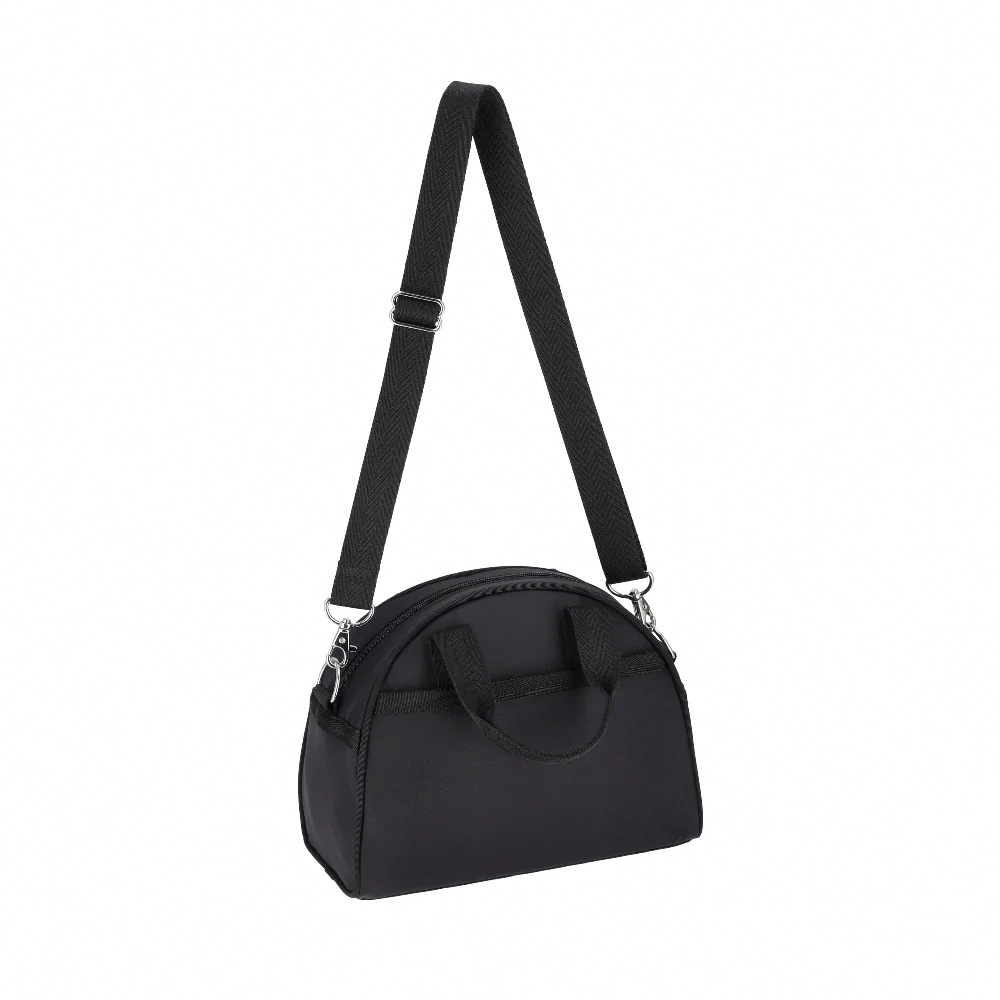 Lesportsac Round Small Satchel 手提肩背兩用包 側背包 手拿包 手提袋 半圓包 送禮 推薦(永恆黑), , large