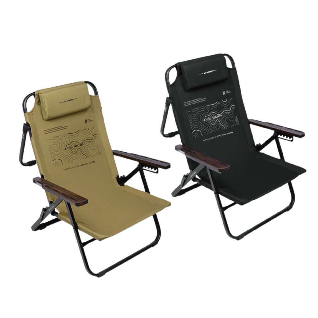 【ShineTrip 山趣】 ST-05 六檔調節躺椅 鋁合金躺椅 加寬椅面 承重150KG 逐暮黑, , large