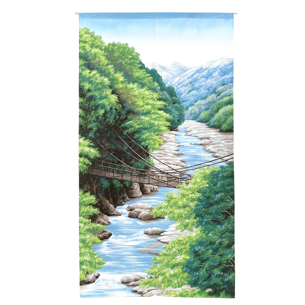 日本製【コスモ】長門簾《蜿蜒溪谷》, , large