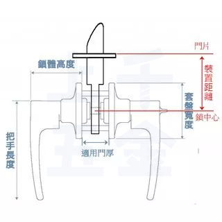 水平鎖 加安牌 門鎖 水平鎖 消光黑 LD6X907 磨砂銀 LD6X207 自動解閂 房間 浴室, , large