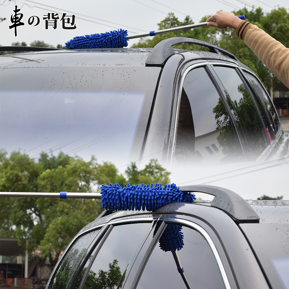 【車的背包】2入超細纖維絨毛除塵伸縮撢子(雪尼爾長毛條除塵撢子/雪尼爾長毛), , large