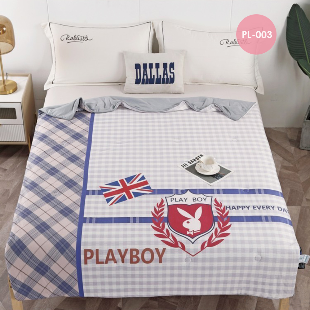【PLAY BOY】膠原蛋白涼感冰冰被 涼被 涼感被 冷氣毯 買一送一, , large