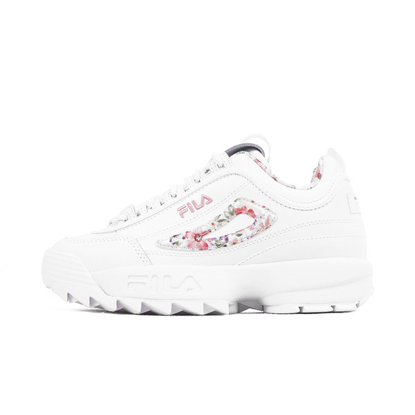 Kixpress-Fila Disruptor Ii Flower 女 運動休閒鞋 花卉 厚底 白粉 [5-C111Y-155], , large