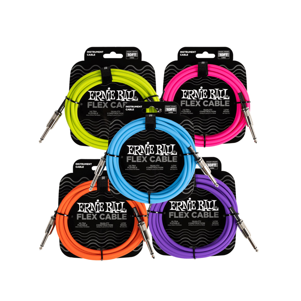 Ernie Ball Cable Flex SS 10ft P06413 Pink, , large
