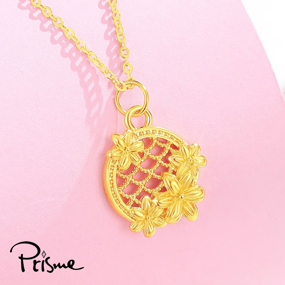 【Prisme Gold】黃金項鍊 捕夢網 鍊墜項鍊 (金重：約0.08錢&plusmn;0.03), , large