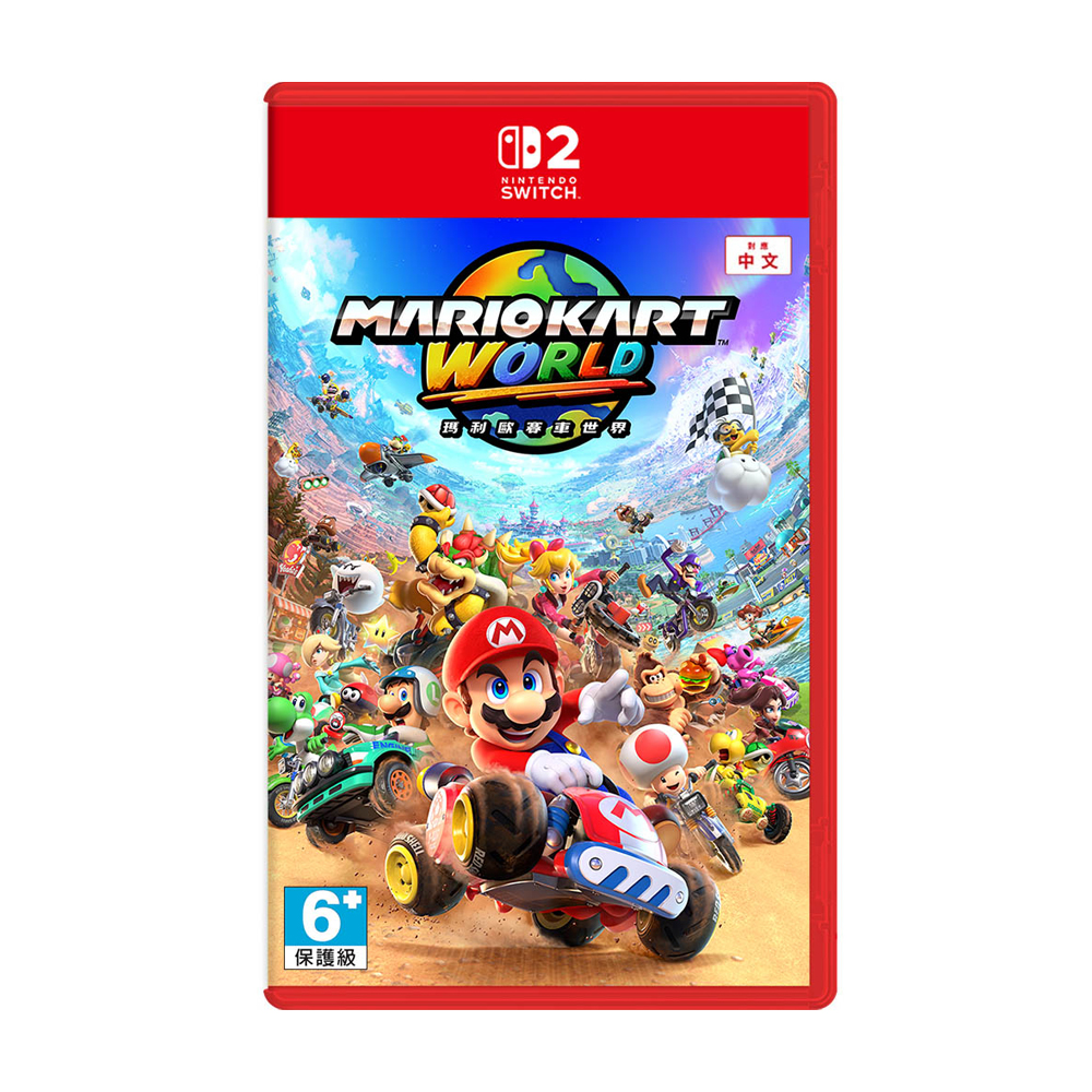 【 任天堂 Switch2 NS2 】《 瑪利歐賽車 世界 》實體卡帶 中文版 遊戲片, , large