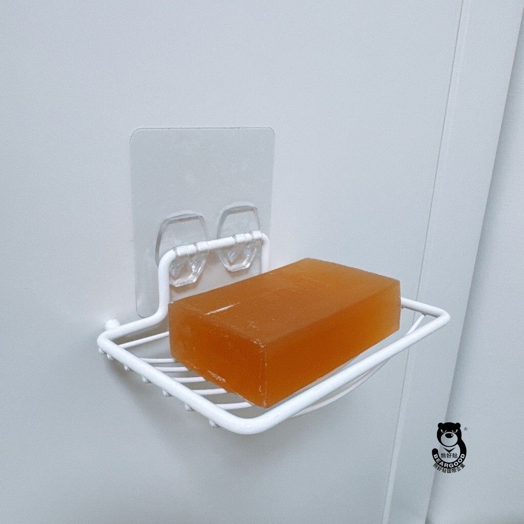 [Beargood sticker] Soap Rack (304 Stainless Steel, White Coated), , large