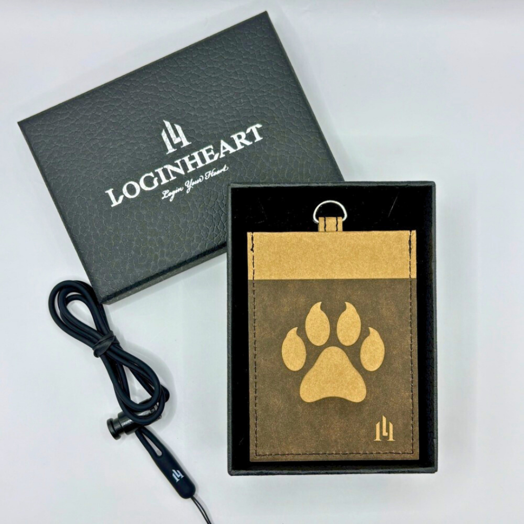 [LOGINHEART]寵物造型－狗掌 免取卡正面感應證件套 可客製 其他夾層票卡不干擾 臺灣製造獨家精品 附矽膠掛繩, , large