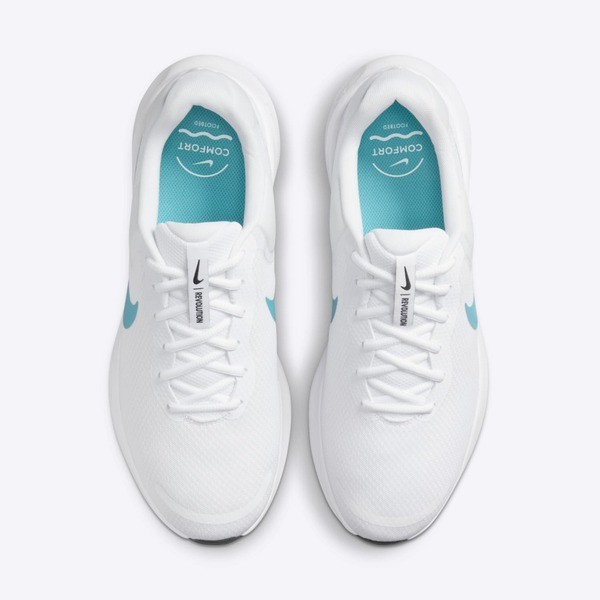 Nike Revolution 7 男 慢跑鞋 運動鞋 入門款 舒適 緩震 透氣 白 水藍 [FB2207-103], , large