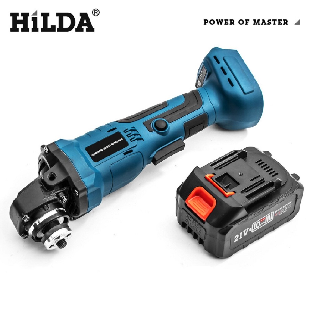 【HILDA】希爾達電動工具 21V 雙電 鋰電充電式 無線砂輪機 HL21-GD2, , large