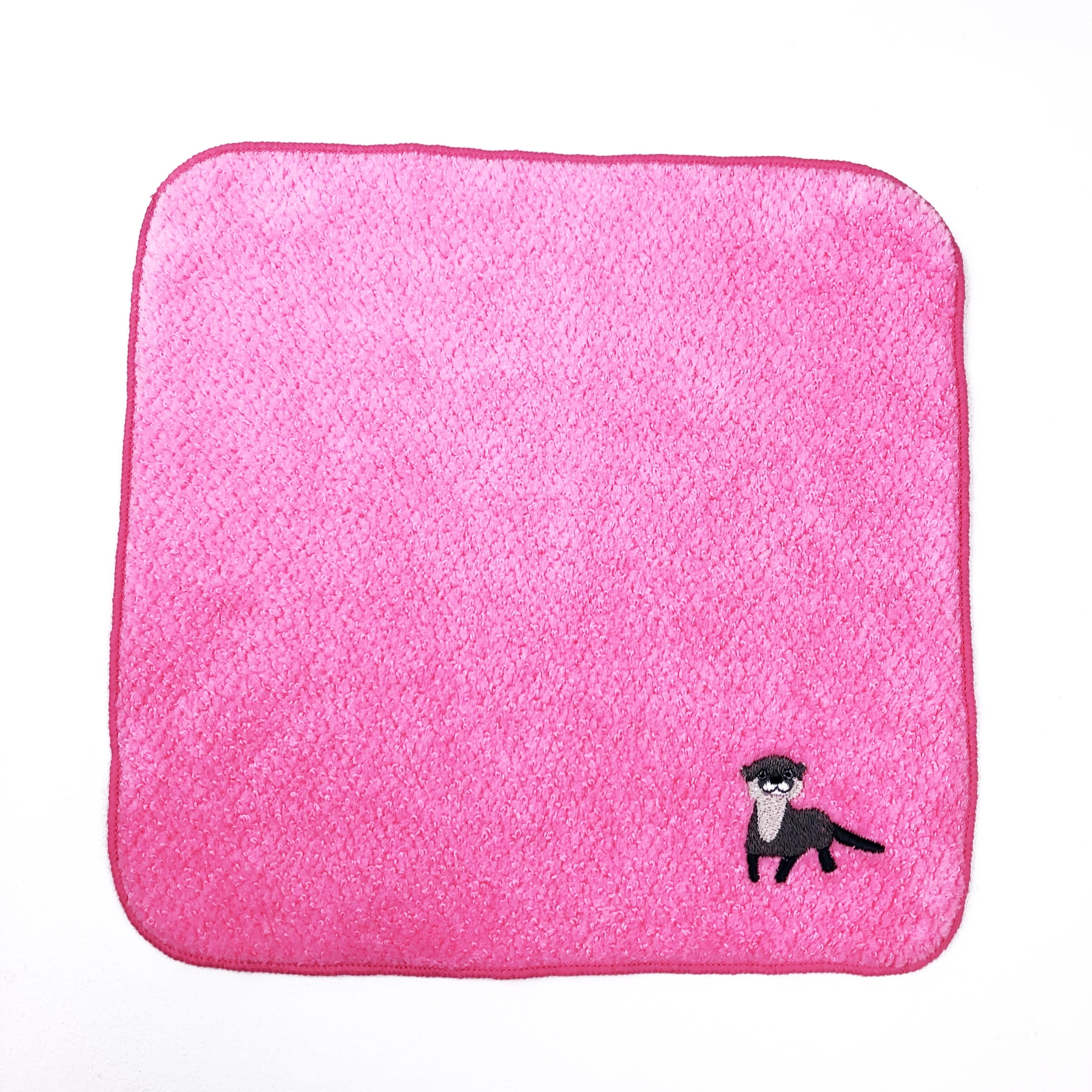 embroidered towel animal otter, , large