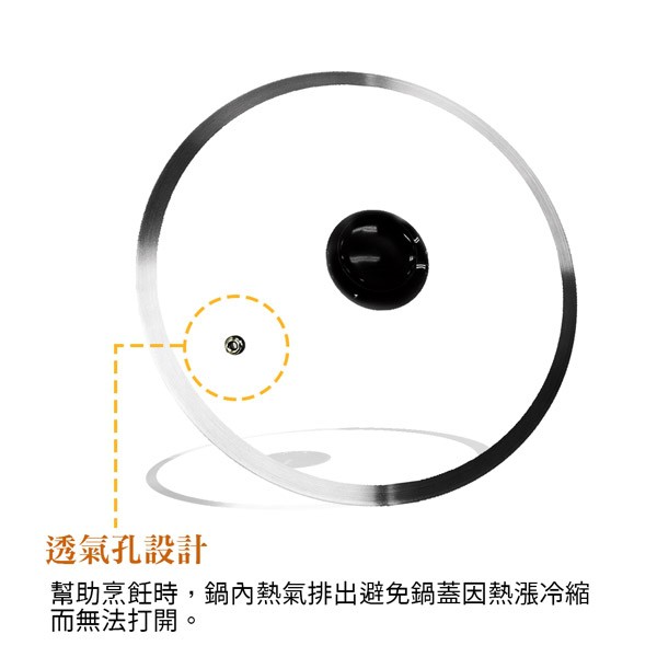 PERFECT 理想牌 晶鑽寬邊玻璃蓋鍋蓋 32cm-Leidea樂德兒, , large