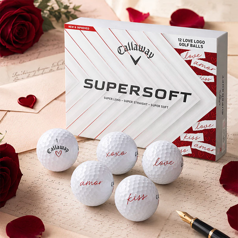 Callaway 愛心高爾夫球 Supersoft 12球/盒, , large