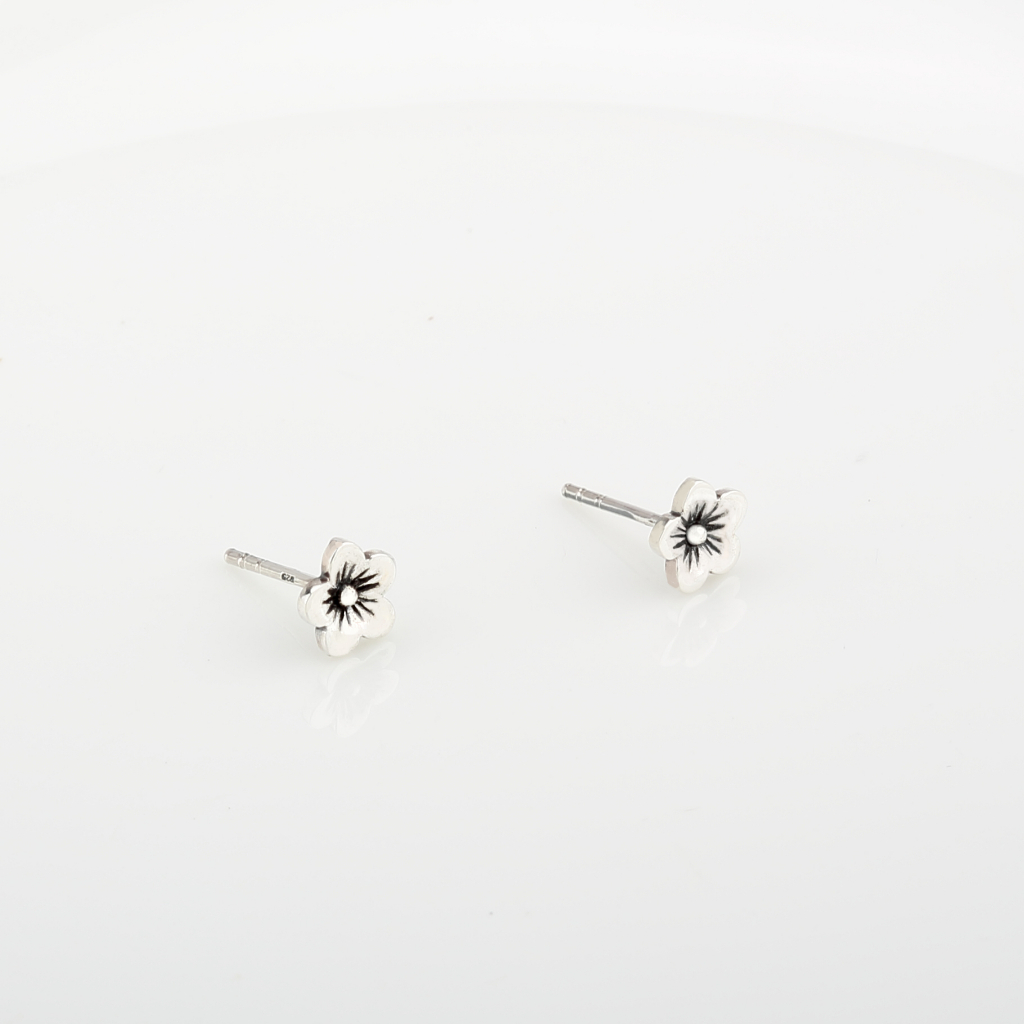 【Angel & Me】Plum flower s925 sterling silver earrings birthday gift, , large