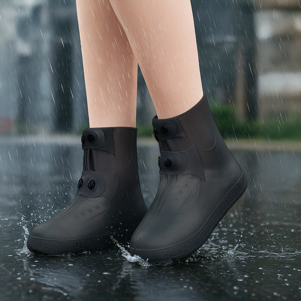 【上手家居】折疊便攜雨鞋套 XL 40-42碼(防水鞋套/鞋套雨鞋套/防水雨鞋套/防雨鞋套/防滑鞋套), , large