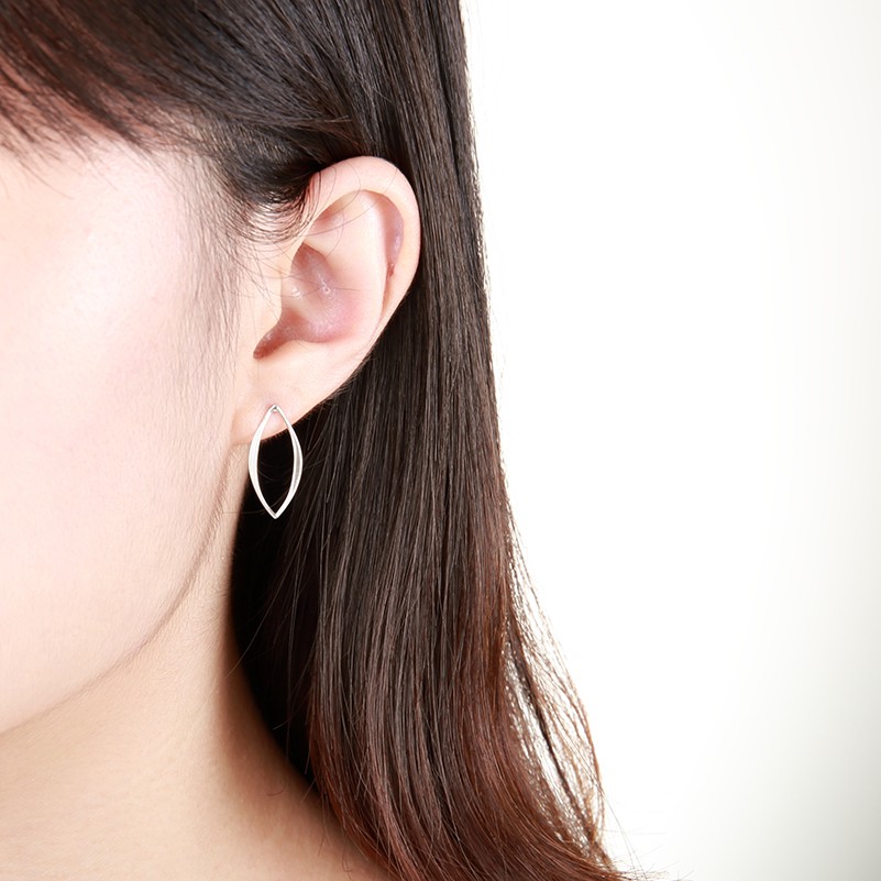 【Angel & Me】Leaf s925 sterling silver earrings Birthday gift, , large