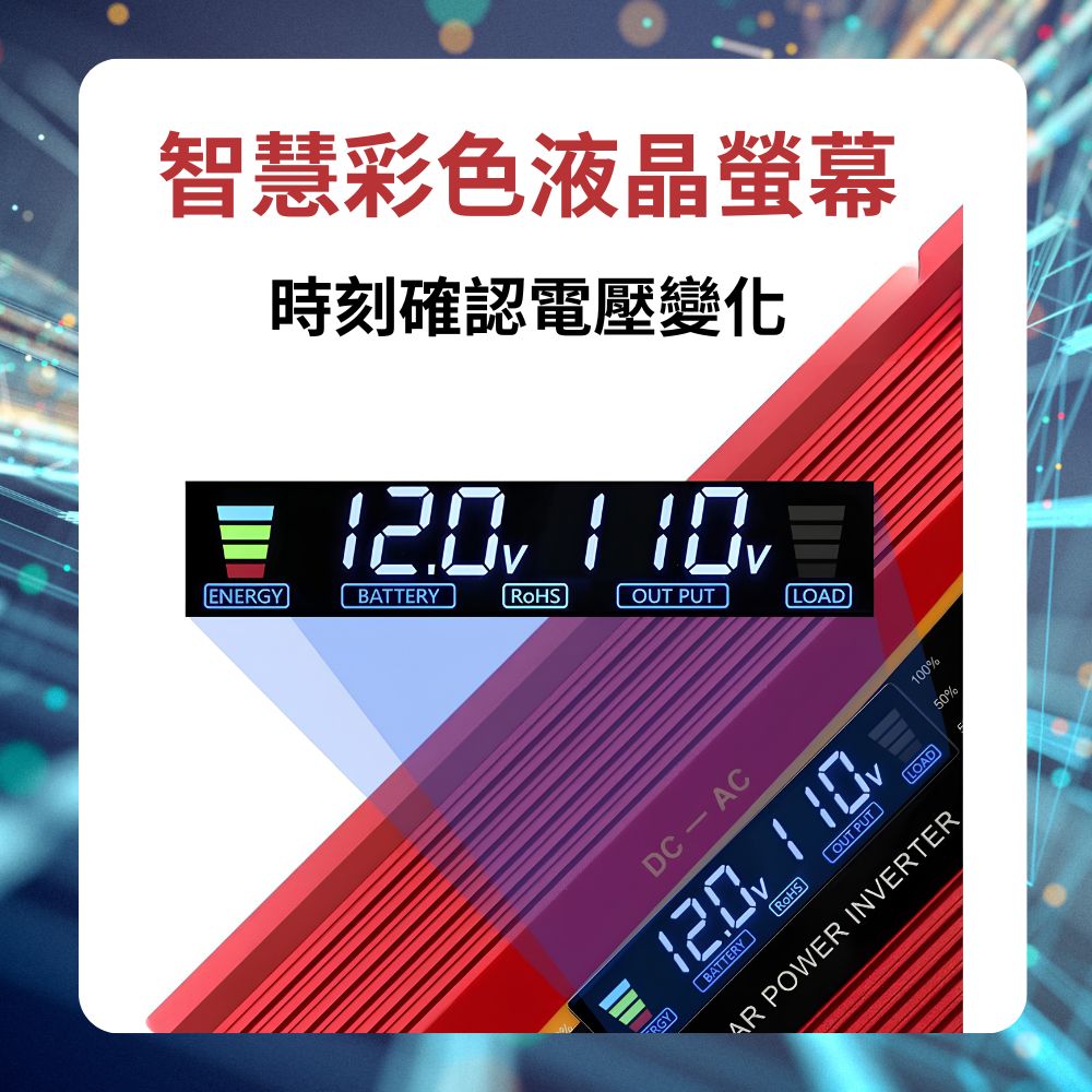 雙插頭車載逆變器-旭緣紅1000W 12V/24V通用款, , large