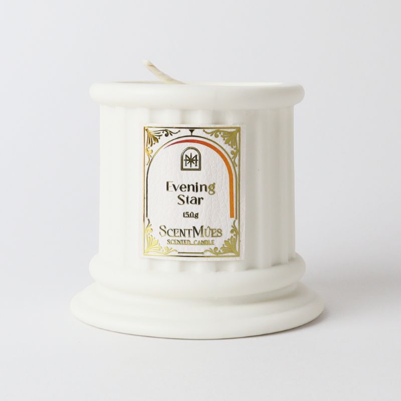 【ScentM&ucirc;es森繆斯】月與星辰 Mucha晚星 精油香氛大豆蠟燭150g (層次東方調), , large