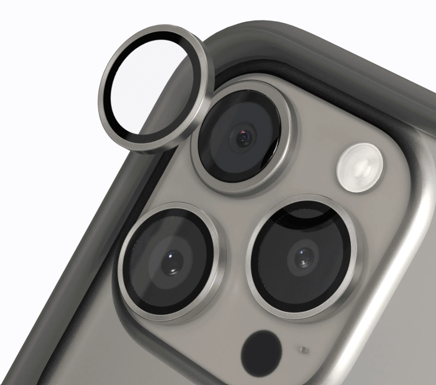 【RHINOSHIELD 犀牛盾】iPhone 15 Pro/PM鏡頭保護貼-鈦, , large