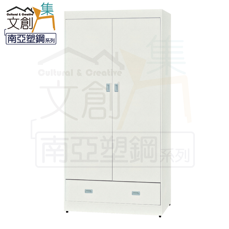 【文創集】賽波 環保3.1尺南亞塑鋼開門單抽高衣櫃/收納櫃(客約商品), , large