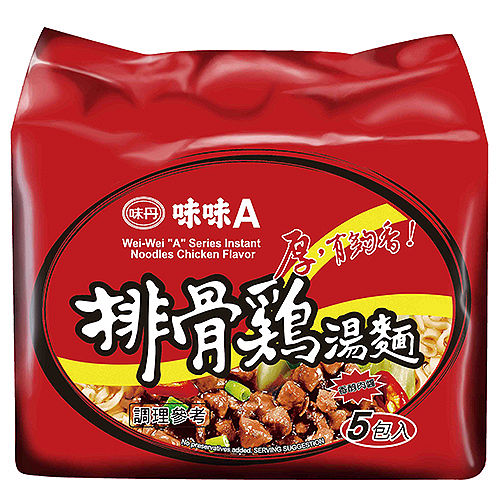 味味A排骨雞湯麵(袋) 90, , large