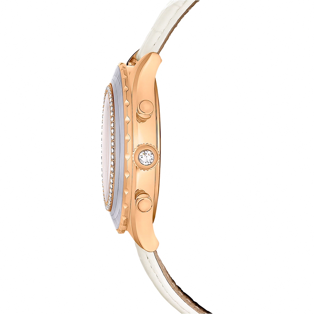 SWAROVSKI 施華洛世奇 Octea Chrono 520情人禮 水晶計時手錶 女錶-37mm 5671150, , large