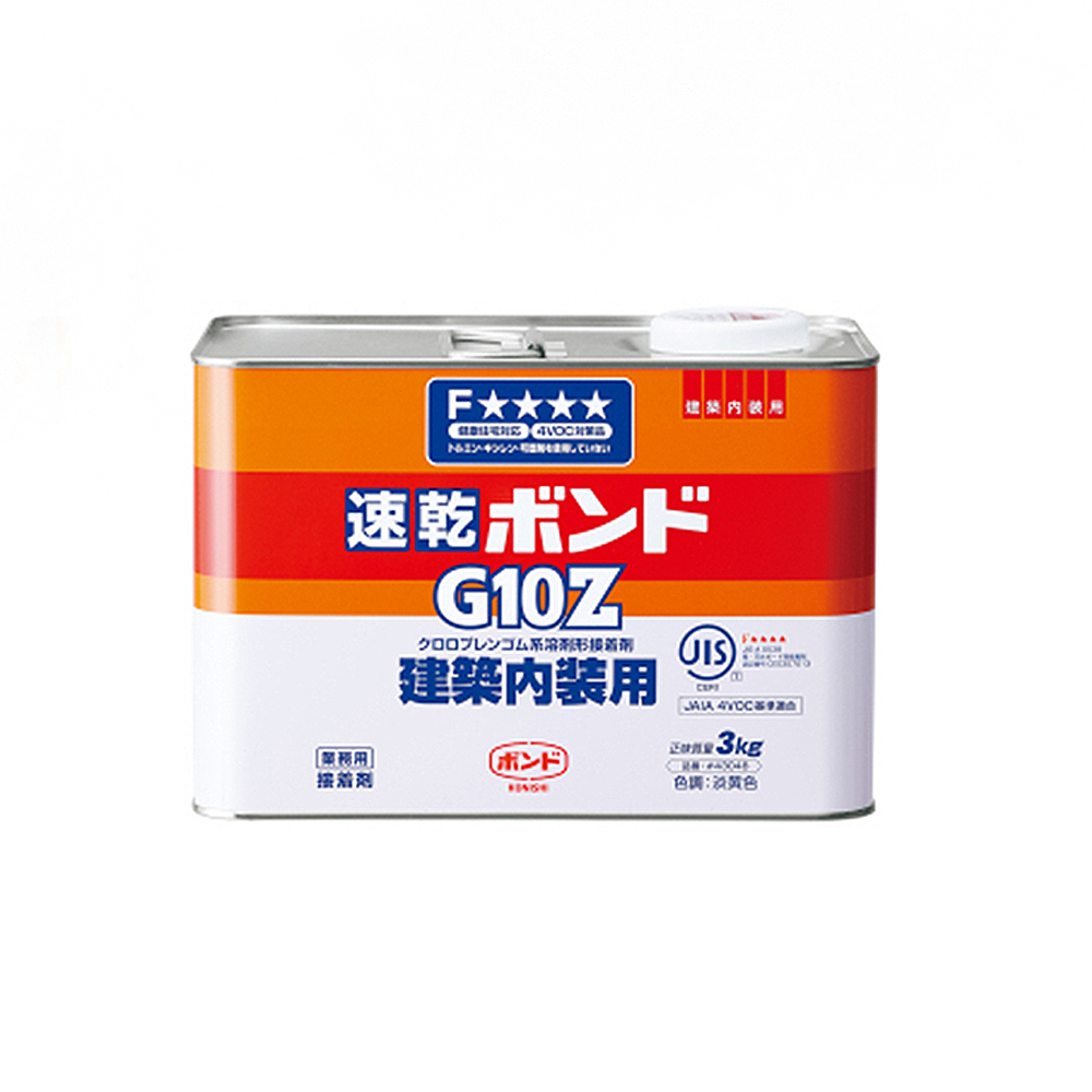 【KONISHI】日本 小西 G10Z 43048 室內裝修用環保強力膠 不含甲醛甲苯 3kg /罐, , large