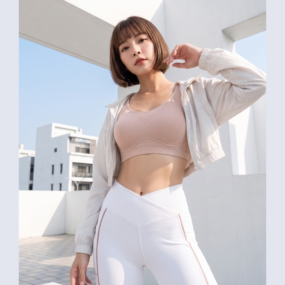 【伊柔 EVEROY】透氣無鋼圈防走光輕運動M-3XL內衣 W013-31 粉, , large