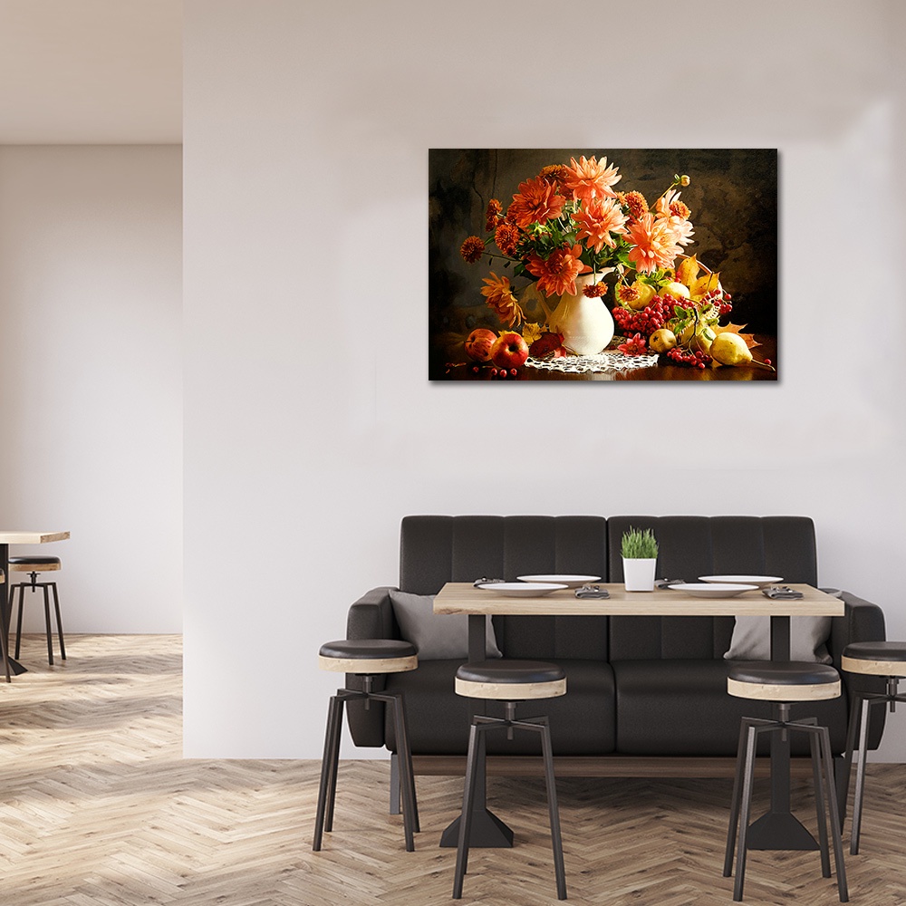 【御畫房】花開吉祥之二 國家一級畫師手繪油畫60&times;90cm(VF-20), , large