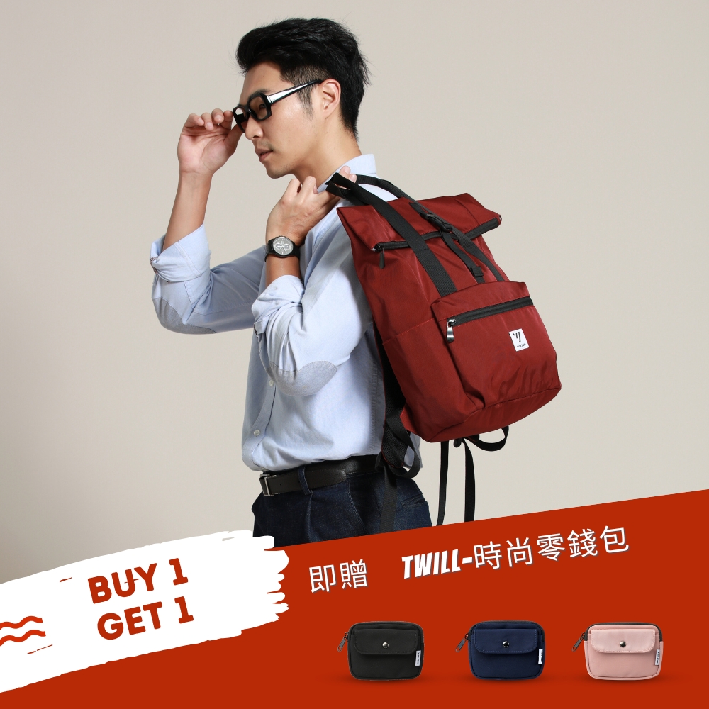 【YUNJOIN】TWILL-Stylish multifunctional lightweight backpack, , large