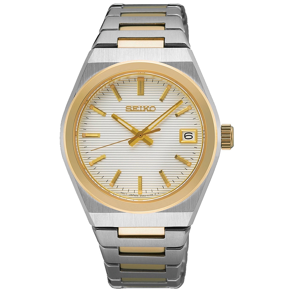 SEIKO 精工 CS 橫紋錶盤女錶-34mm SUR578P1/6N42-00N0KS, , large