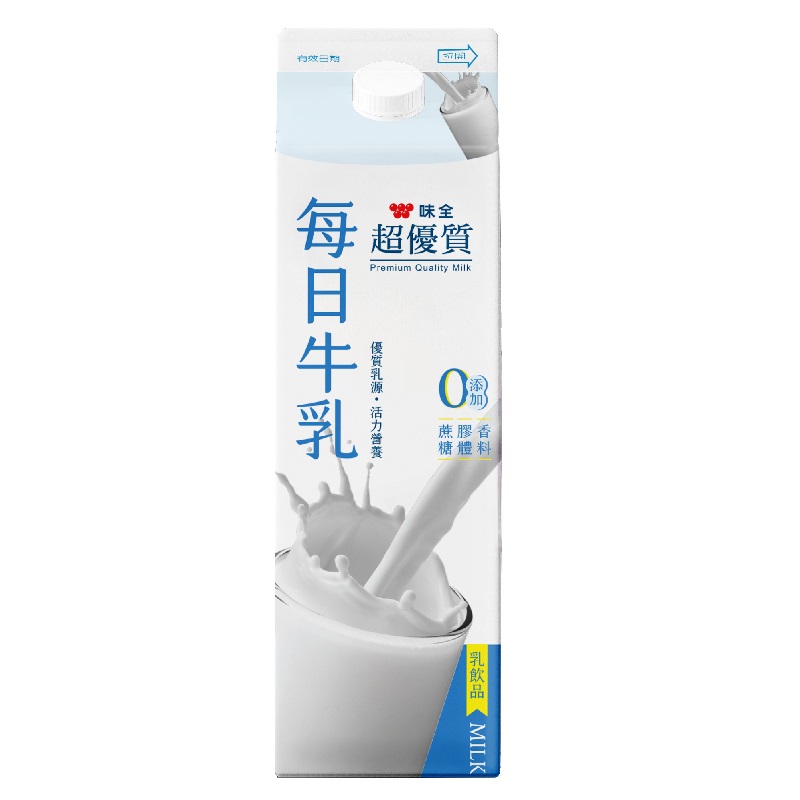 味全超優質牛乳936ml, , large