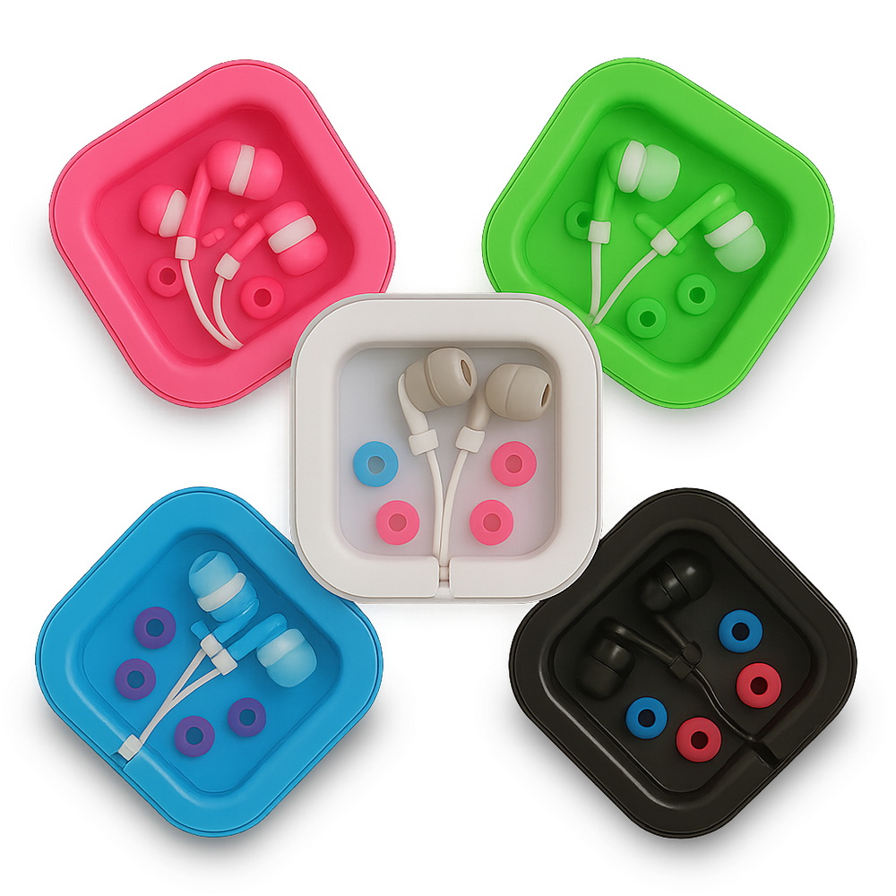 Pack of 5 ER2 Melodic Listening Wired 3.5mm Stereo Earphones (Random Color), 顏色隨機出貨, large
