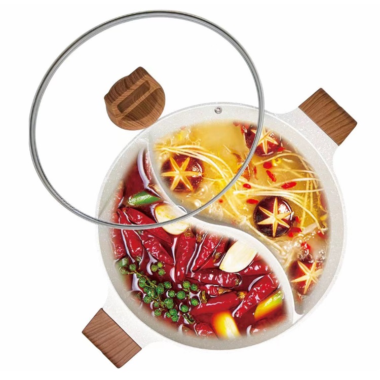 Twin-side hot pot 28cm, , large